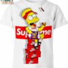 Bart Simpson Supreme Nike Shirt, Statement Nike Graphic Shirts