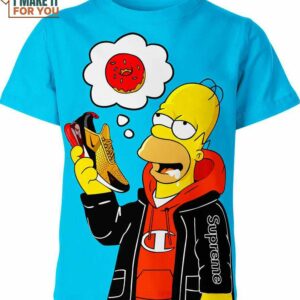Homer Simpson X Nike X Supreme Shirt, Fashionable Nike Graphic Shirts For Style-conscious Recipients Homer Simpson X Nike X Supreme Shirt, Fashionable Nike Graphic Shirts For Style-conscious Recipients