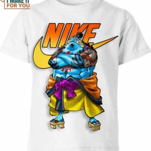 Jinbe Nike Shirt, Modern Nike Graphic T-shirts