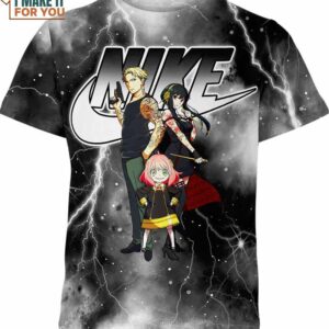 Spy Family Nike Shirt, Unique Nike Graphic Tees For Gifts Spy Family Nike Shirt, Unique Nike Graphic Tees For Gifts