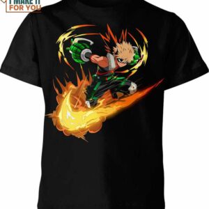 Katsuki Bakugo Nike Shirt, Expressive Nike Graphic Tees For Statement Gifts
