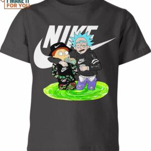 Rick And Morty Nike Shirt, Fashionable Nike Graphic Shirts