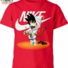Son Goku X Nike Shirt, Retro Nike Graphic Shirts