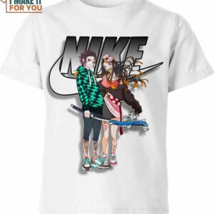 Tanjiro And Nezuko Kamado Nike Shirt, Cool Nike Graphic T-shirts
