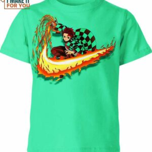 Tanjiro Kamado Nike Shirt, Retro Nike Graphic Shirts