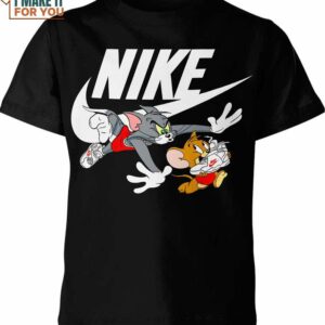 Tom And Jerry Nike Shirt, Unique Nike Graphic Tees For Gifts