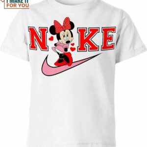 Minie Mouse Nike Shirt, Limited Edition Nike Graphic Shirts For Collectors