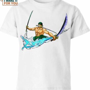 Roronoa Zoro Nike Shirt, Bold Nike Graphic Prints