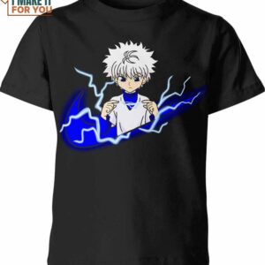 Killua Zoldyck HunterXHunter Nike Shirt, Eye-catching Nike Graphic T-shirts For Standout Gifts