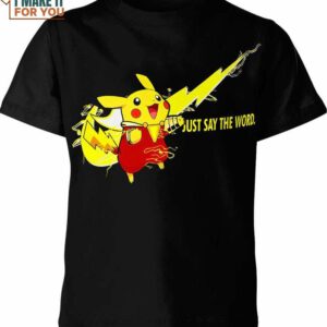 Pikachu Nike Shirt, Creative Nike Graphic T-shirts For Artistic Individuals