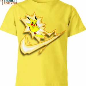 Pikachu Nike Shirt, Limited Edition Nike Graphic Shirts For Collectors