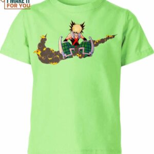 Katsuki Bakugo X Nike Shirt, Creative Nike Graphic T-shirts For Artistic Individuals