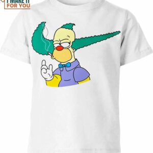 Krusty The Clown Nike Shirt, Nike Graphic Design Shirts