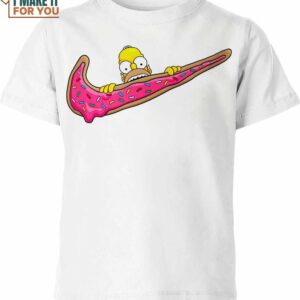 Homer Simpson Nike Shirt, Vintage Nike Graphic Tees For Collectors