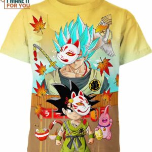 Goku Kid and Blue Dragon Ball Z Shirt