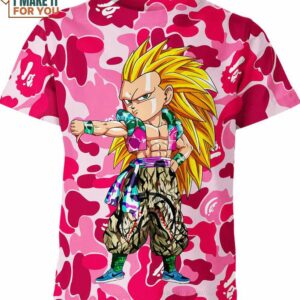Gotenks Bape Shirt, Dragon Ball Z Gifts for Anime Lovers
