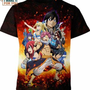 Fairy Tail All Characters Shirt, Perfect Gifts For Manga Readers