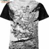 Howl S Moving Castle Studio Ghibli Black White Shirt