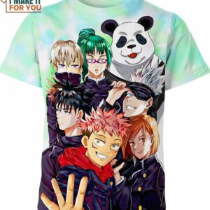Jujutsu Kaisen All Characters Shirt, Exclusive Gifts For Anime Lovers