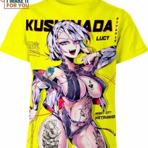 Lucy Edgerunners Ahegao Hentai Cyberpunk Shirt