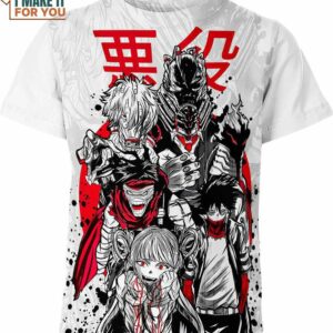 My Hero Academia All Villain Shirt, Perfect Gifts For Manga Readers