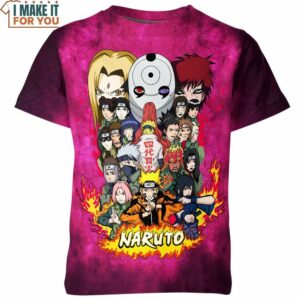 Naruto All Characters Shirt, Stylish Anime Fashion Accessories