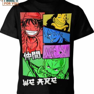 One Piece GTA Style Shirt, Perfect Gifts For Anime Addicts