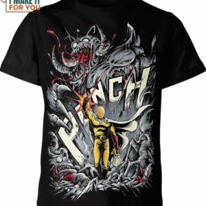 Saitama One Punch Man Shirt, Perfect Gifts For Manga Readers