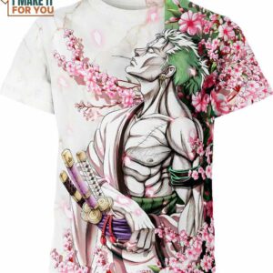 Zoro One Piece Shirt, Popular Anime Character Merchandise