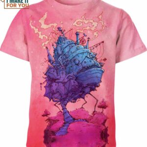 Howl S Moving Castle Studio Ghibli Pink Shirt