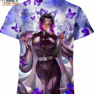 Shinobu Kocho Demon Slayer Shirt, Cool Gifts For Anime Enthusiasts