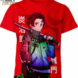 Tanjiro Kamado Demon Slayer Shirt, Cool Gifts For Anime Enthusiasts