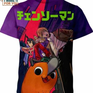 Denji Power Aki Chainsaw Man Shirt