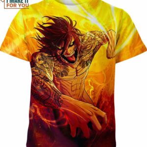 Eren Yeager Fighting Attack On Titan Shirt