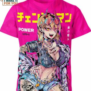 Power Chainsaw Man Tatoo Shirt