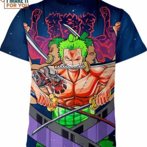 Roronoa Zoro Three Sword One Piece Shirt