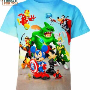 Disney Avengers Shirt, Cartoon Lovers Gift