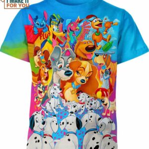 Disney Dogs Shirt, Gift Ideas For Cartoon Lovers