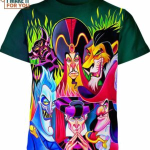 Disney Cartoon Male Villains Shirt, Cartoon Lover Gifts for Him