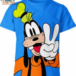Goofy Blue Shirt, Affordable Gifts for Cartoon Lovers