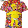 Homer Jay Simpson The Simpsons 3D Shirt