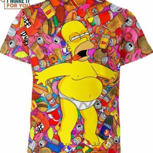 Homer Jay Simpson The Simpsons 3D Shirt