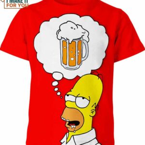 Homer Jay Simpson The Simpsons Beer Shirt