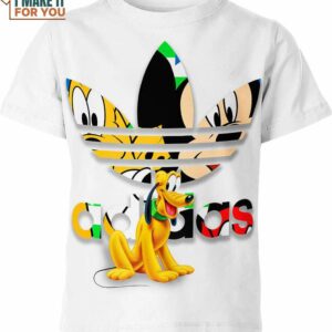 Pluto Minnie Mickey Mouse Adidas Shirt