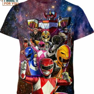 Power Rangers Shirt, Cartoon Lovers Gift
