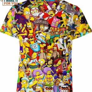 The Simpsons All Character 3D Shirt