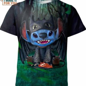 Toothless How To Train Your Dragon Lilo And Stitch 3D Shirt