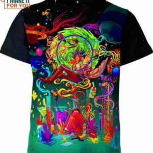 Rick And Morty Colorful 3D Shirt