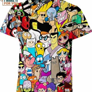 All Characters Cartoon Network Shirt, Cartoon Lovers Gift
