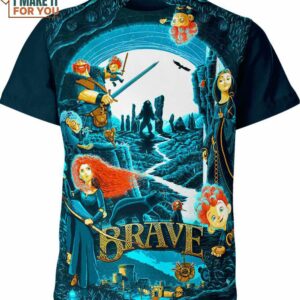 Brave 3D Cartoon Lover Shirt